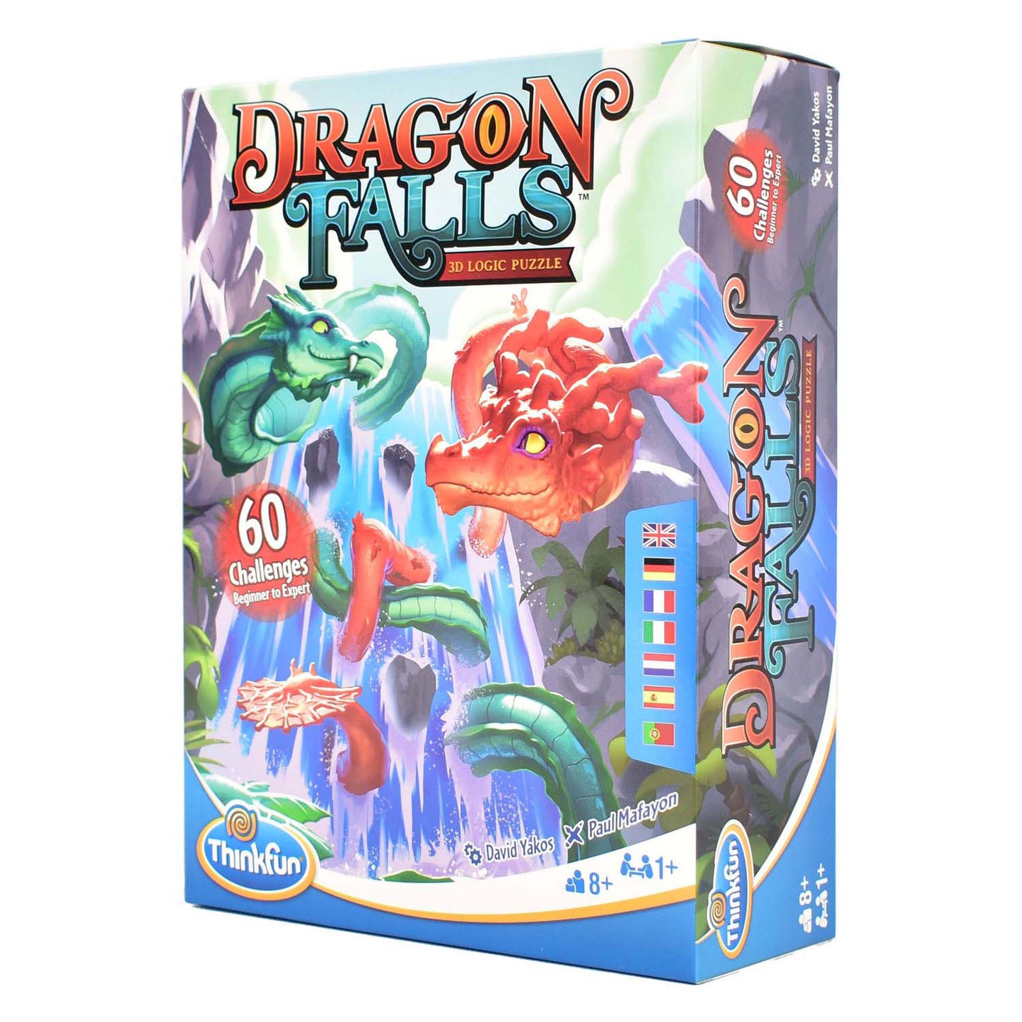 Thinkfun dragon falls 3d denkpuzzel, 60 challenges