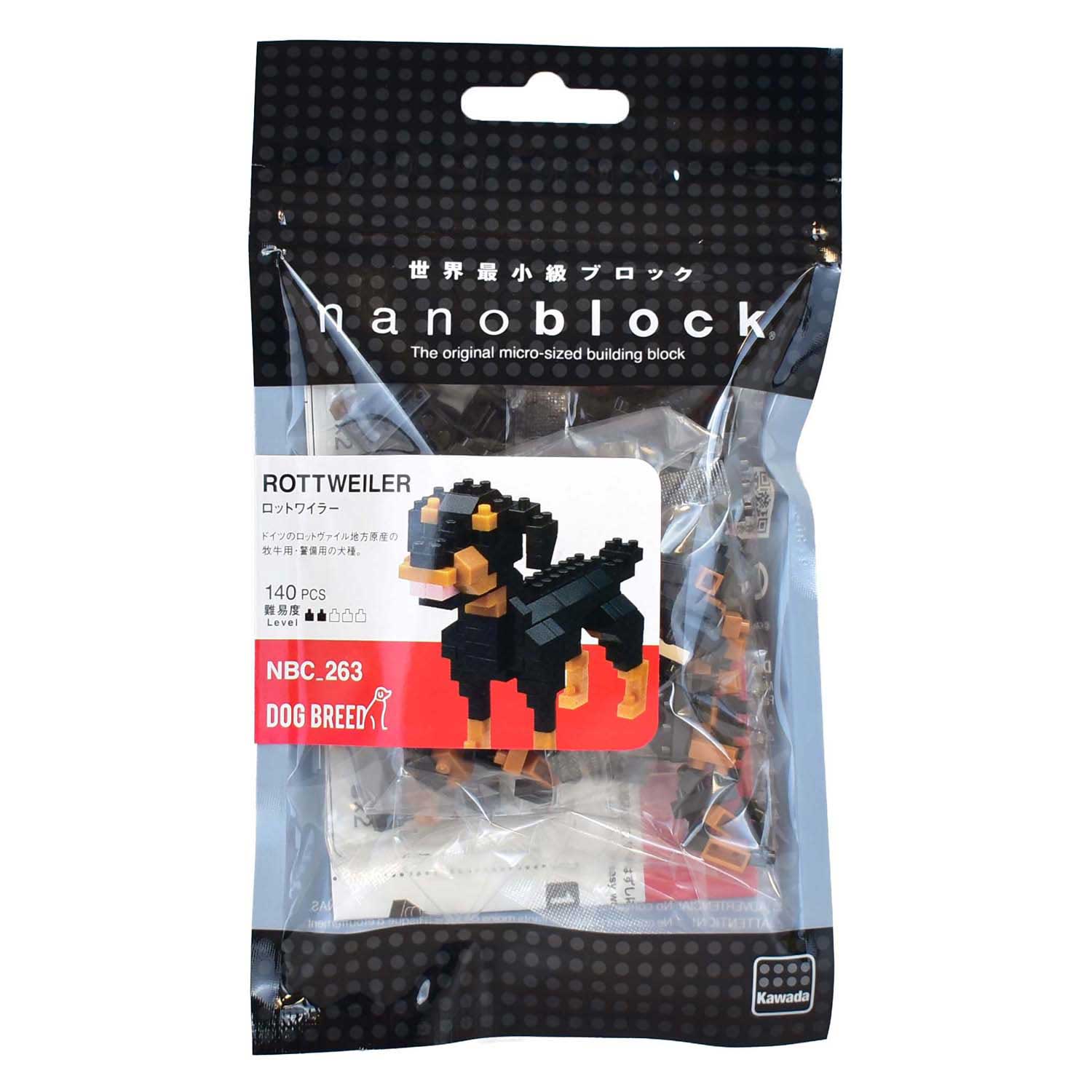 Nano block bouwset rottweiler - 140st.