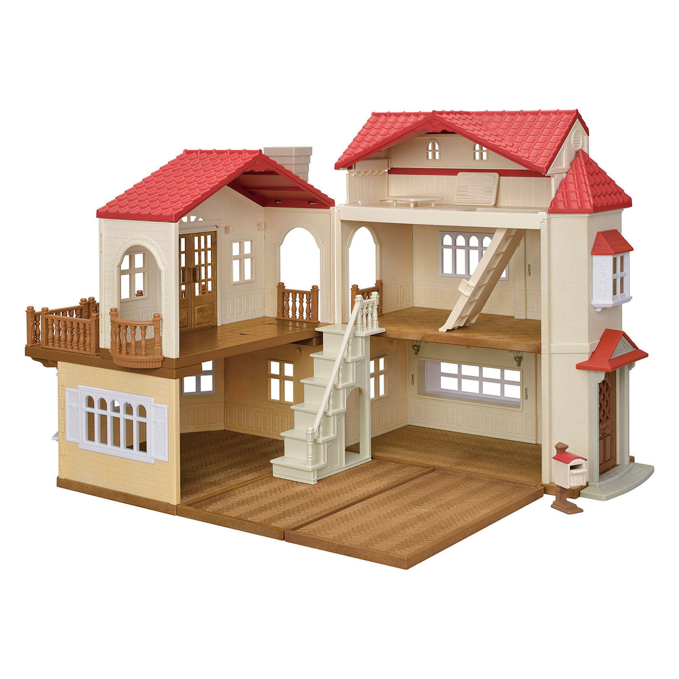 Sylvanian families 5708- groot poppenhuis met geheime speelkamer- poppenhuis- te combineren met startershuis ( 5567) tot een mega poppenhuis