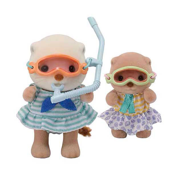 Epoch sylvanian families 5804 zeeotter zussen splashy snorkel set