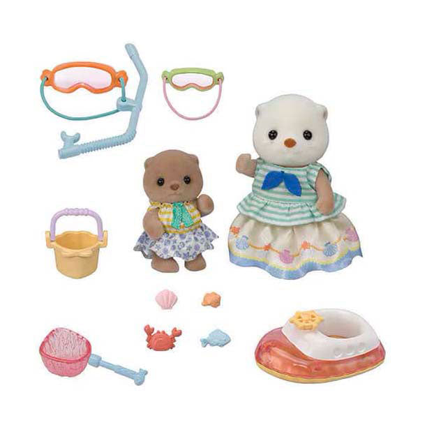Epoch sylvanian families 5804 zeeotter zussen splashy snorkel set