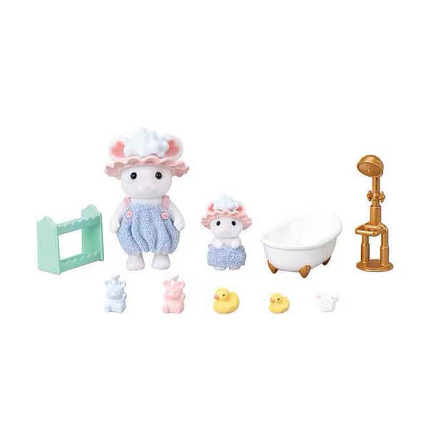 Sylvanian families 5805 bubbel badtijd broer- zus
