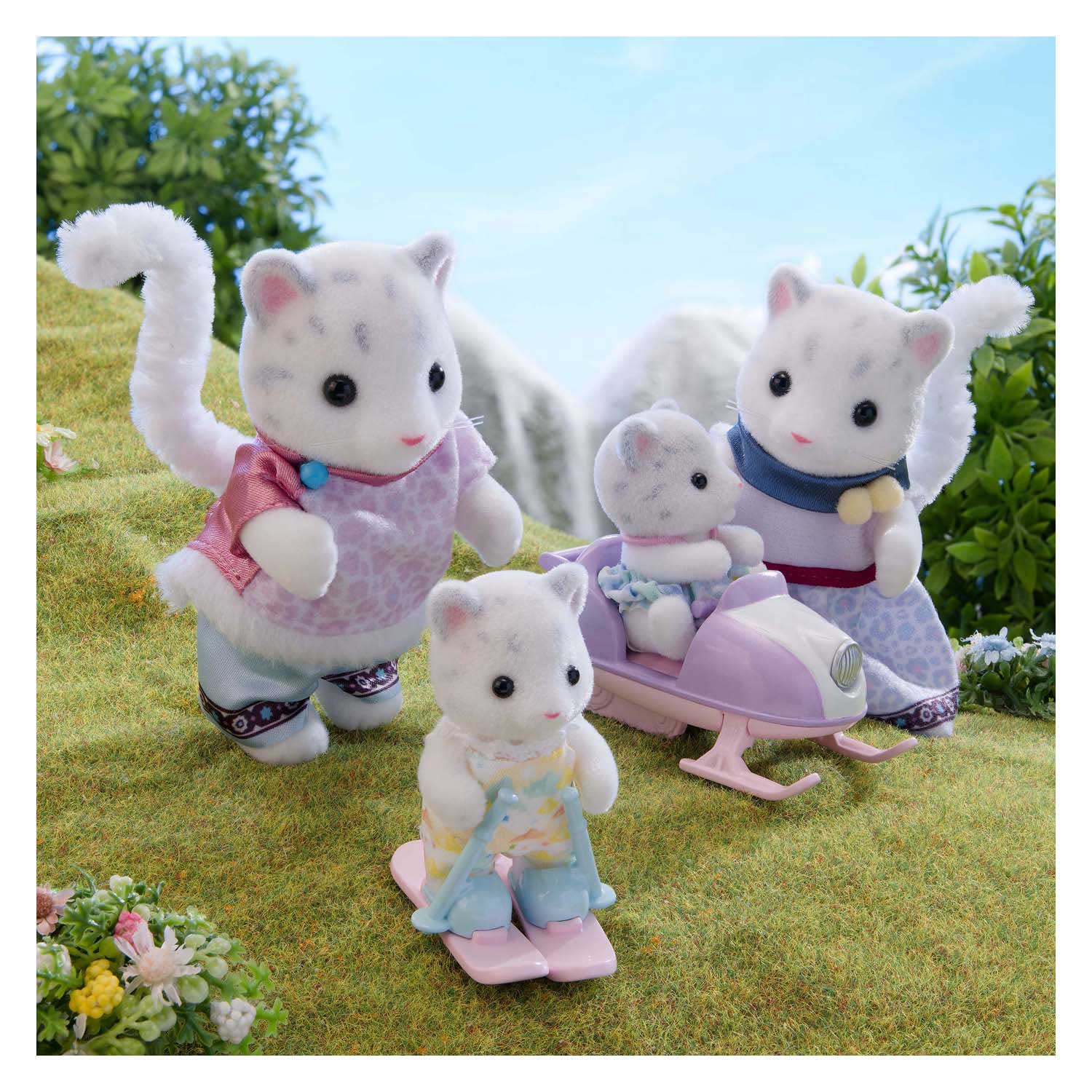 Epoch sylvanian families 5814 - familie sneeuw luipaard