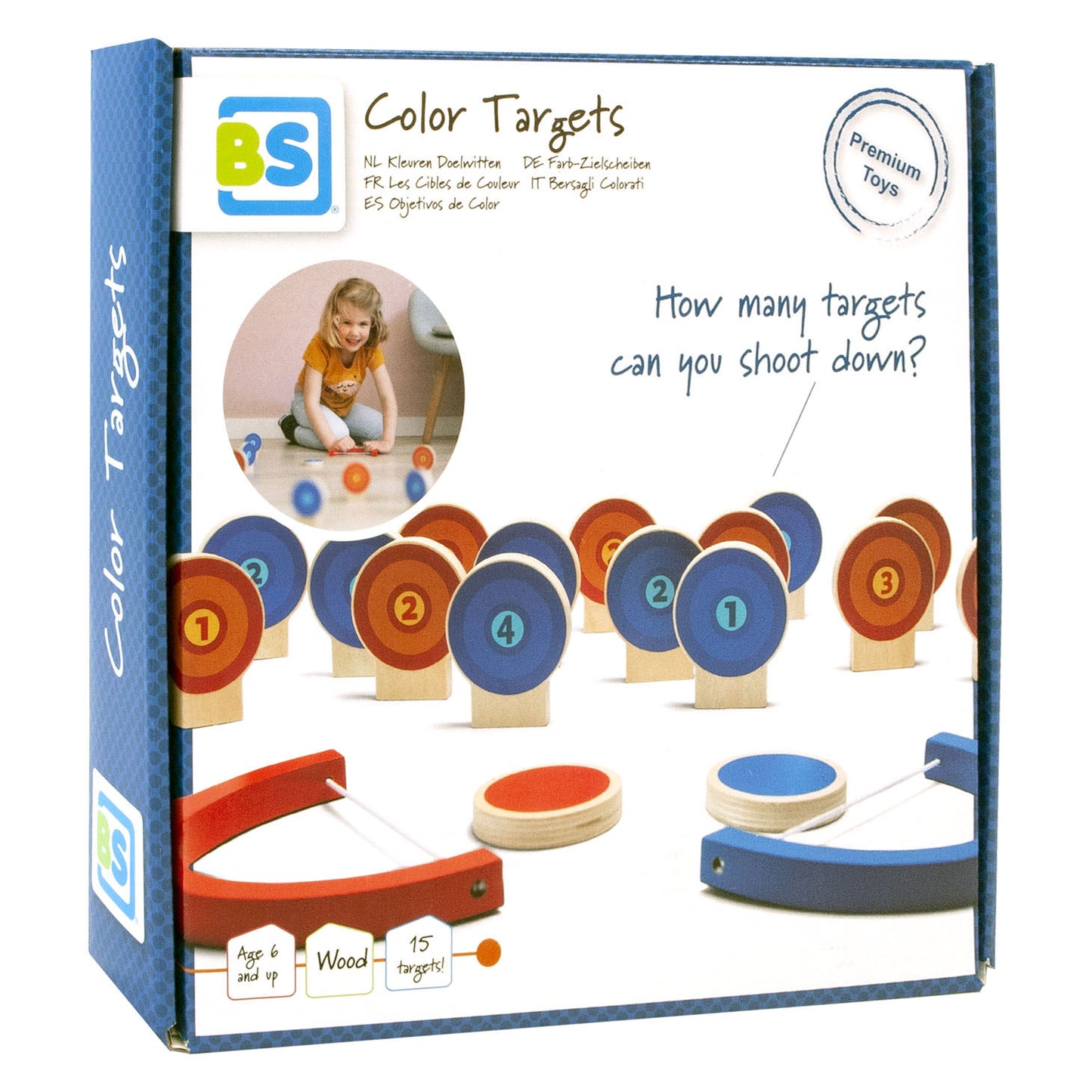 BS Toys Kleuren Doelwitten Hout Afschietspel