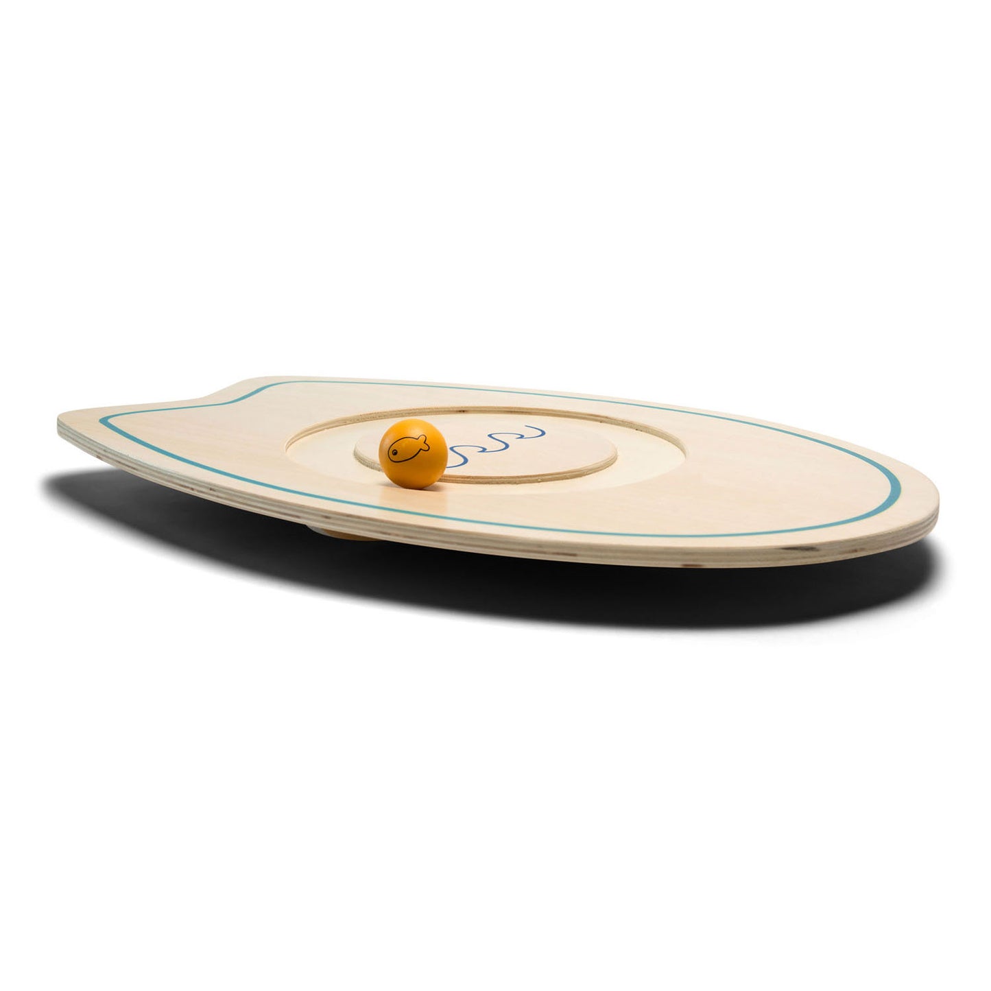 Bs toys buitenspeelgoed balansspel surfbord - 50 cm - speelgoed hout - balansspeelgoed - evenwichtsspel - cadeau kind
