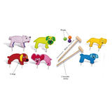 Bs toys houten croquet junior buitenspel - afbeelding 3