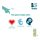 Bs toys mega houten wiebeltoren spel, 61dlg. - afbeelding 5