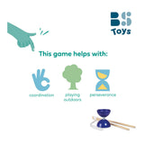 Bs toys diabolo met stokken blauw - afbeelding 2