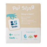 Bs toys poi slinger - dansen - bewegen - cadeau kind - met gekleurde linten - afbeelding 2