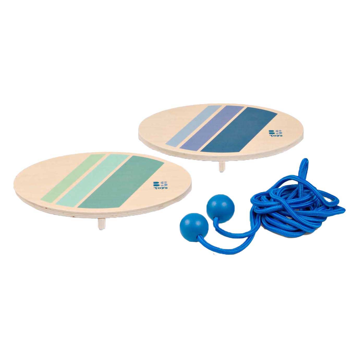 Bs toys houten touwtrekspel voor twee - 3dlg.