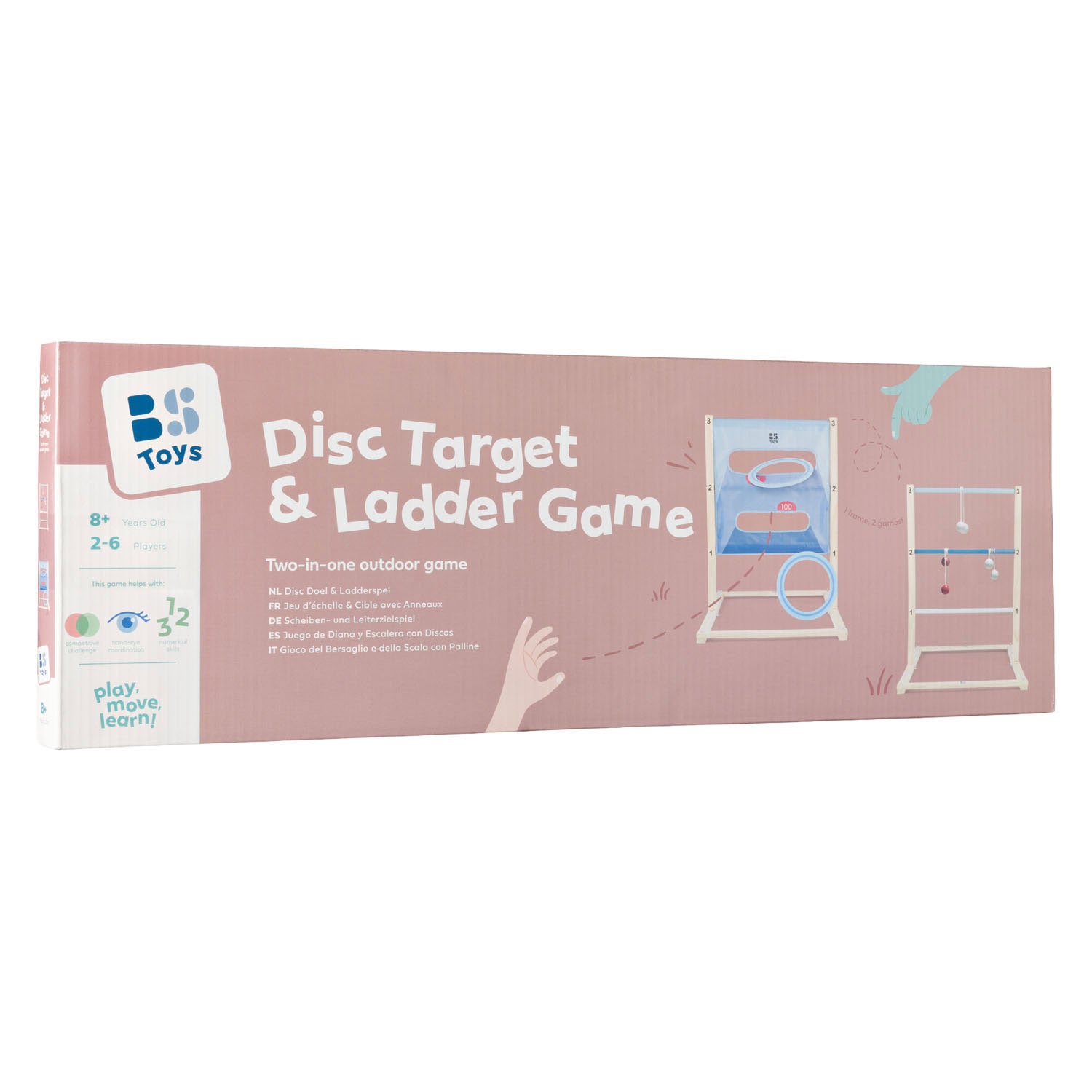 Bs toys – disc doel ladderspel – buitenspeelgoed – mik- en werpspel – vanaf 8 jaar