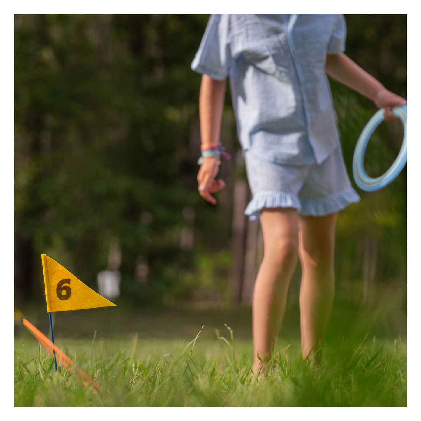 Bs toys – disc golf – buitenspel – speelgoed-golfset met vlaggen en schijven – vanaf 6 jaar