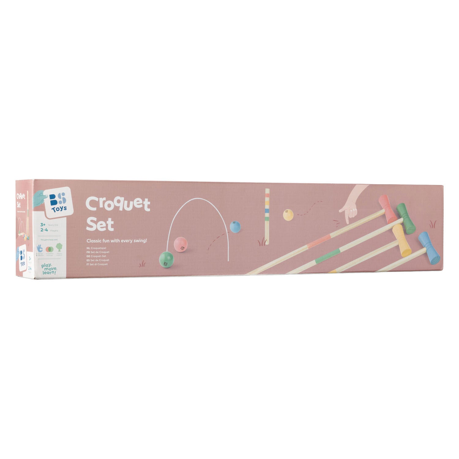Bs toys houten croquet set