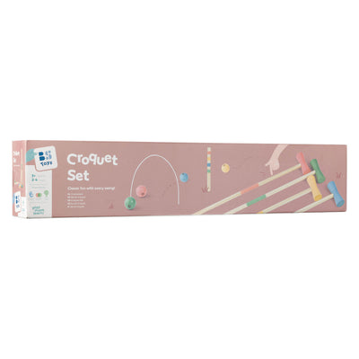 Bs toys houten croquet set