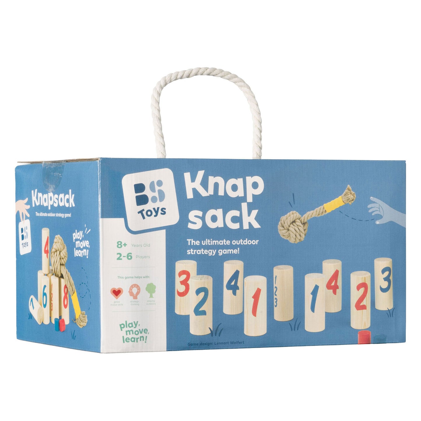 Bs toys – knapsack werpspel – behendigheidsspel voor buiten – vanaf 8 jaar - buitenspeelgoed - familiespel - houten speelgoed - buitenspel