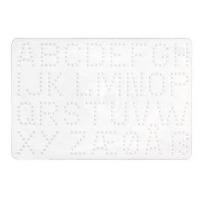 Hama strijkkralen grondplaat letters wit