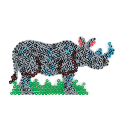 Hama midi strijkkralenbordje - neushoorn