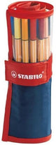 Stabilo point 88 - premium fineliner 0,4 mm - rollerset - met 25 verschillende kleuren