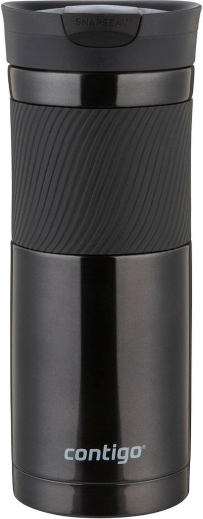 Contigo byron snapseal thermosbeker - black - roestvrijstalen isoleerbeker, koffiebeker-to-go, lekvrij, houdt tot 7 uur warm, vaatwasserbestendig bpa-vrij deksel, 590 ml