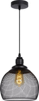 Lucide mesh - hanglamp - ø 22 cm - 1xe27 - zwart