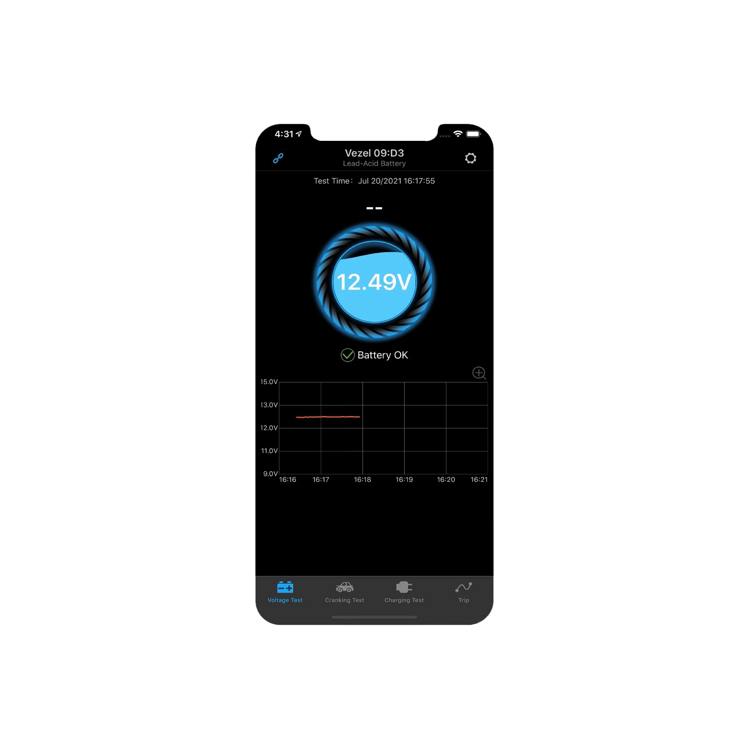 Battery monitor bluetooth accu capaciteit meter