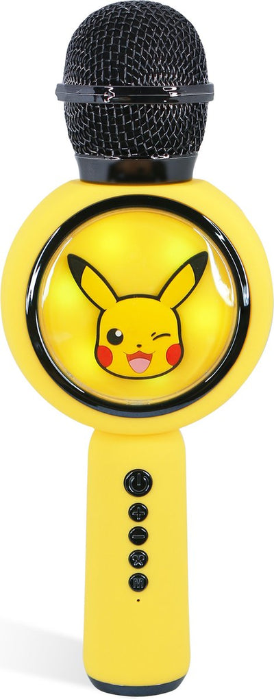 Otl technologies pokémon - draadloze karaoke microfoon voor kinderen - oplichtend led display - speaker - stemvervorming
