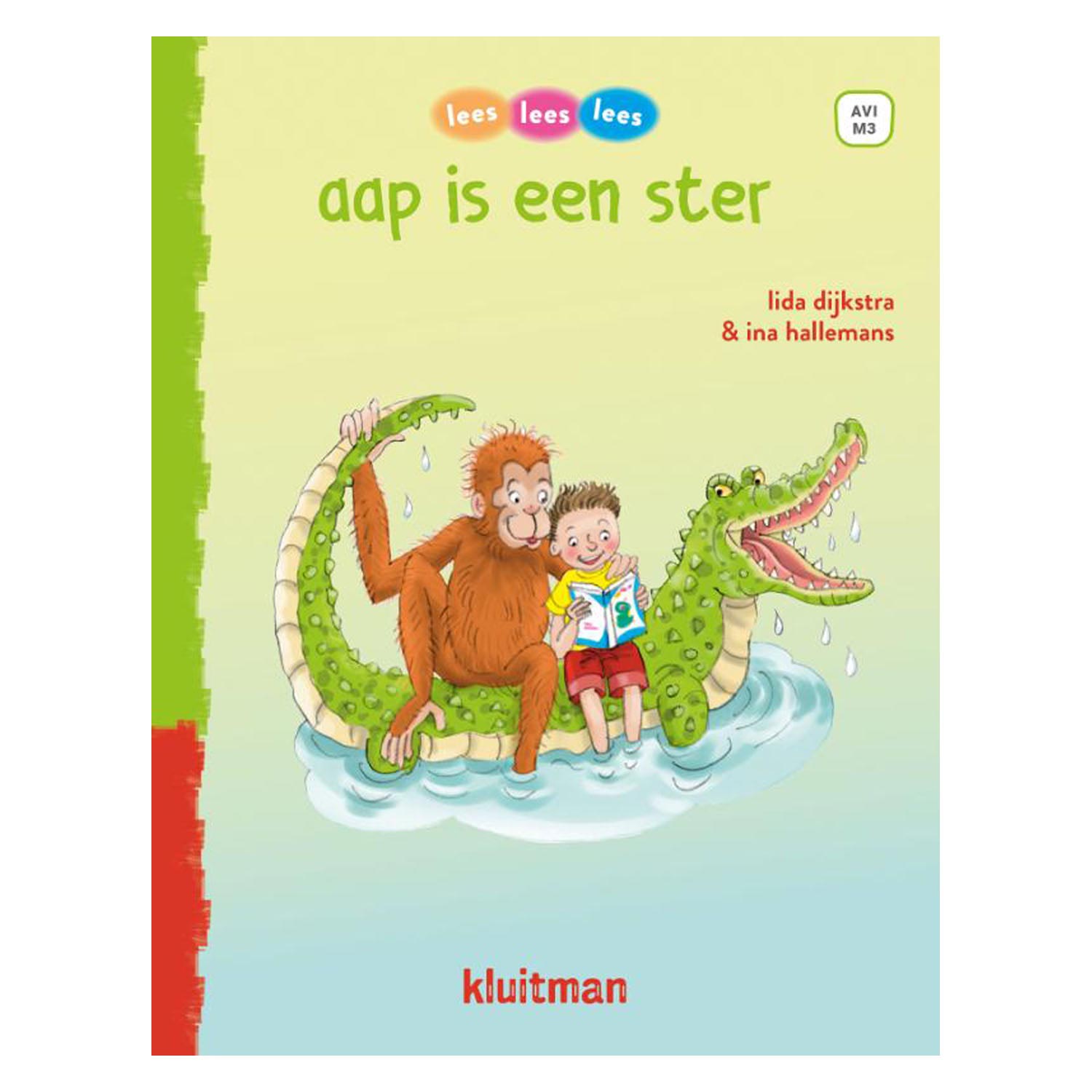 Uitgeverij kluitman lees lees lees - aap is een ster (avi-m3)