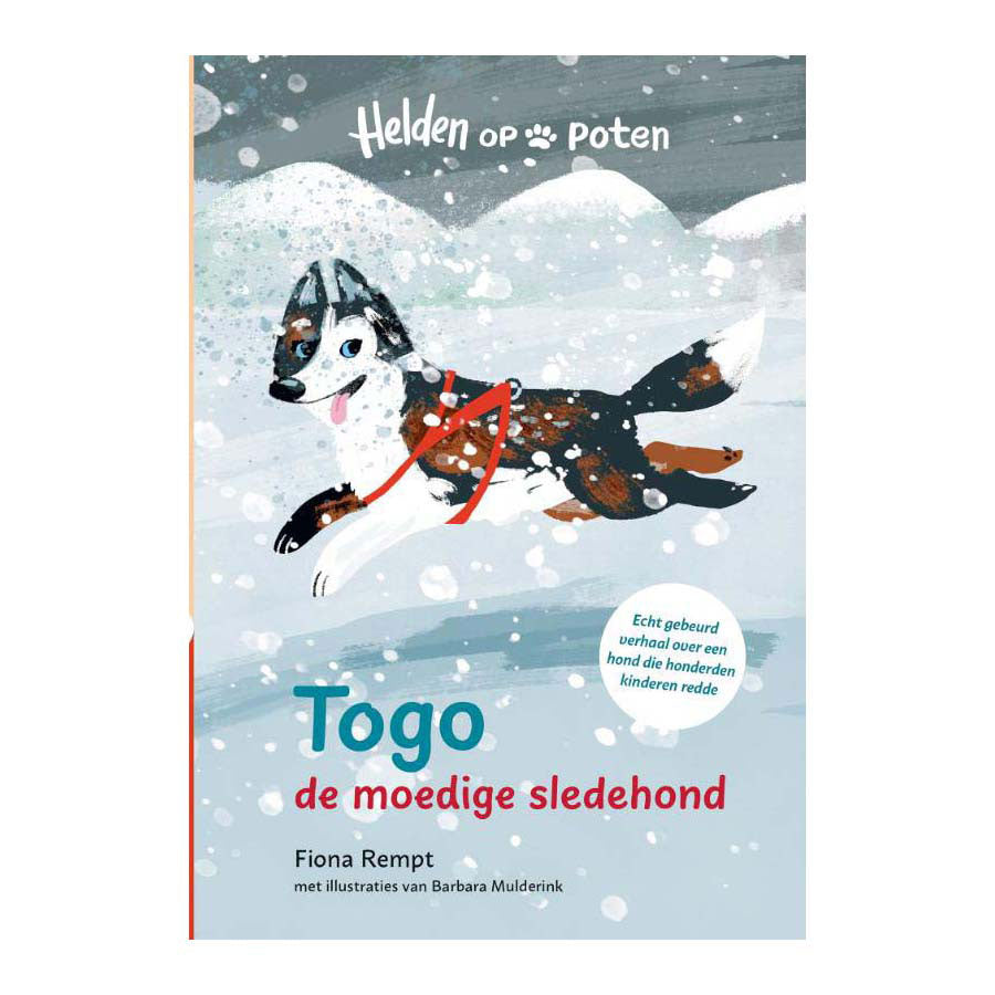 Uitgeverij kluitman helden op poten. togo, de moedige sledehond