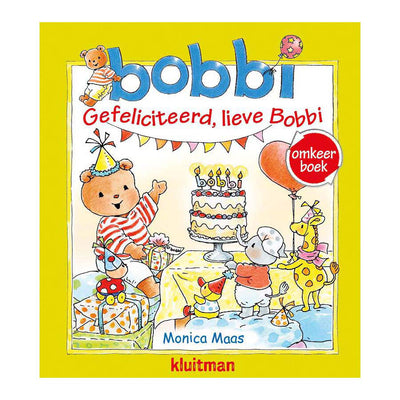 Uitgeverij kluitman omkeer: gefeliciteerd, lieve bobbi bobbi geeft een feestje