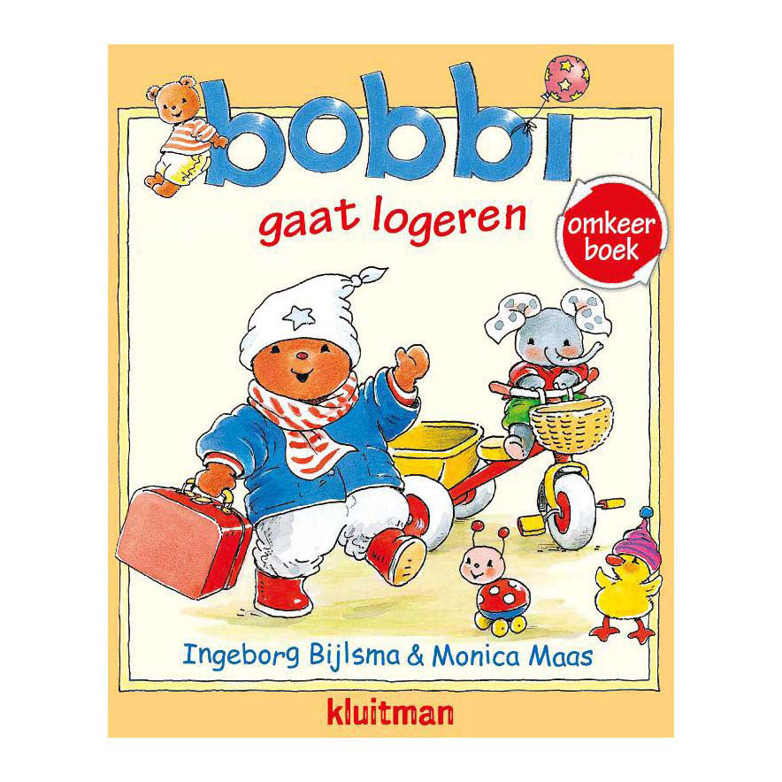 Uitgeverij kluitman omkeer: bobbi gaat logeren is zijn knuffel kwijt