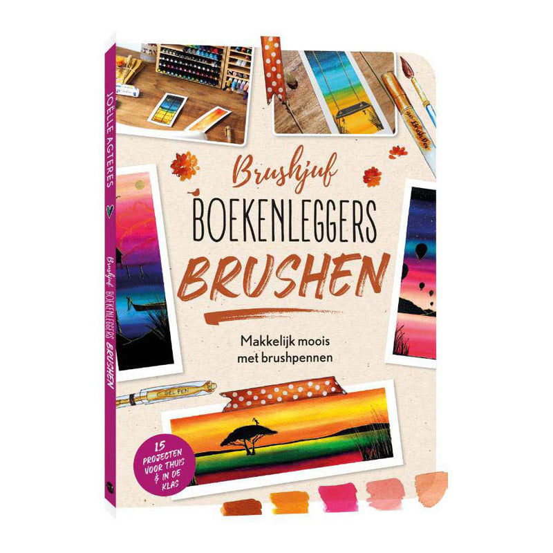 Uitgeverij kluitman boekenleggers brushen - technieken en 15 projecten