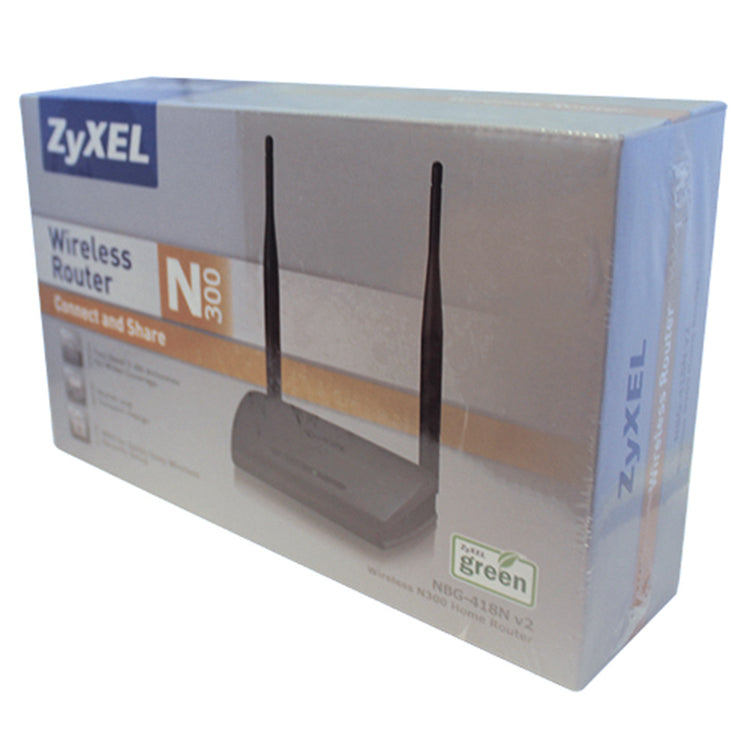 Zyxel zyxel nbg418n v2 draadloze router 300mbps zwart