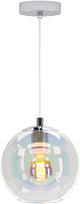 Eglo ariscani 2 hanglamp - e27 - ø 20 cm - chroom gekleurd glas