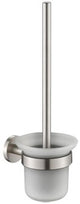 Plieger vigo wc borstel – toiletborstel met houder glas – wandhouder – 10 jaar garantie – geborsteld chroom