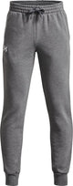 Under armour ua rival fleece joggers-gry jongens sportbroek - castlerock light heather - wit
