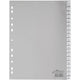 Numerieke tabbladen durable 6443 20 tabs 11 gaten grijs