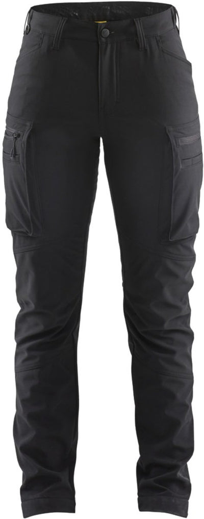 Blåkläder blaklader 7177-2513 dames softshell service winterwerkbroek - zwart - c36