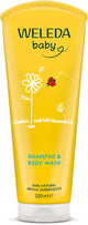 Weleda babyshampoo douchecrème - calendula - mild reinigen uitdroging voorkomen - 100% natuurlijke ingrediënten - 200ml