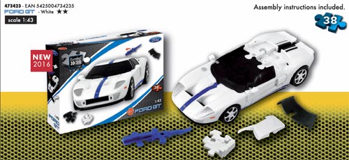 3d puzzel van een ford gt 38 stukjes