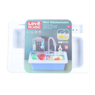 Afwasbak met echt kraantje en color changing servies