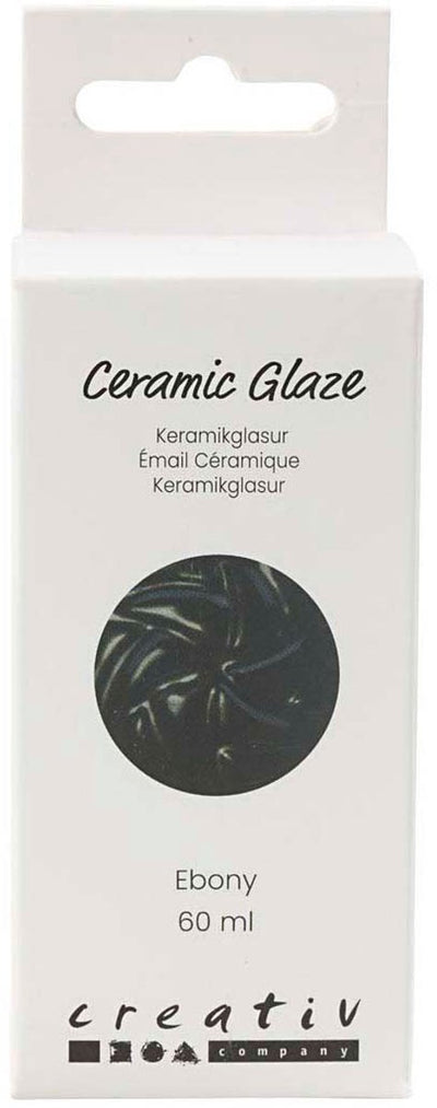 Creativ company keramiek glazuur 984-1101 c dekkend ebony - 60ml