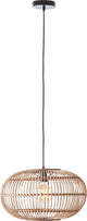 Brilliant woodball - hanglamp - e27 - max 1x60w - zwart rotan