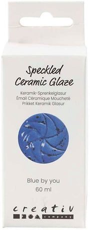 Creativ company gespikkeld keramiek glazuur 999-1060 c dekkend blue by you - 60ml - afbeelding 1