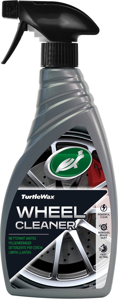 Fource turtle wax wheel cleaner - krachtige formule - verwijdert vuil, vet remslijpsel - voor alle soorten velgen - 500ml