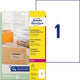 Avery - etiketten - durchsichtig - a4 (210 x 297 mm) - 25 stck. (1 bogen x 25) (l7567-25)