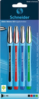 Schneider schrijfwaren balpen schneider slider memo xb 0.8mm ass - 5 stuks