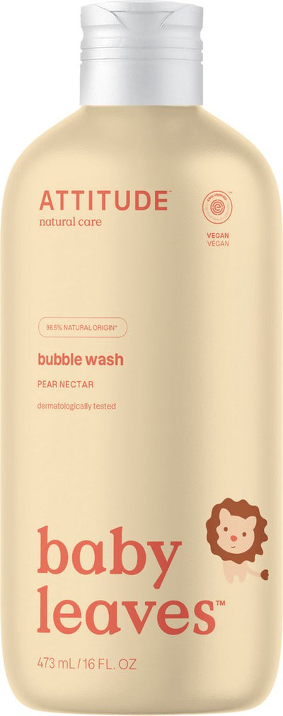 Attitude - baby leaves bubble wash pear nectar