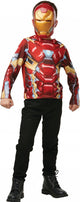 Rubies france - iron man top en masker voor kinderen