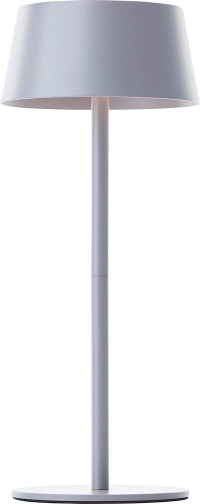 Brilliant picco - oplaadbare solar tafellamp - buiten - led 4w 3000k - 3 stepdim - ip44 - grijs