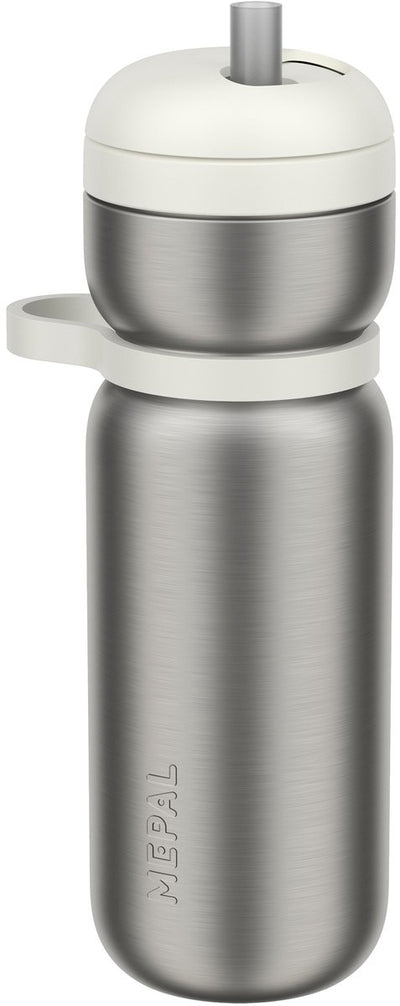 Mepal isoleerfles twist sport - 600 ml - twist en drink - lekdicht en geïsoleerd: 6u warm. 10u koud - vaatwasmachinebestendig - drinkflessen - ceramic white